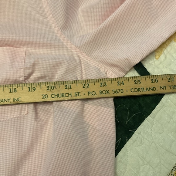 Old Navy women’s plus 2X gingham pink button down shirt ‘06 classic feminine - Picture 7 of 9